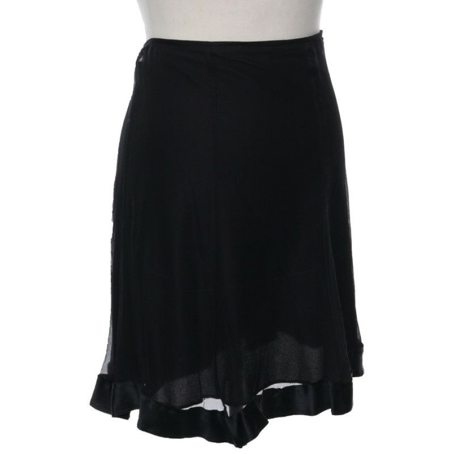 Clothes * | D. Exterior Skirt Silk In (Size Xs) Latest Fashion Black